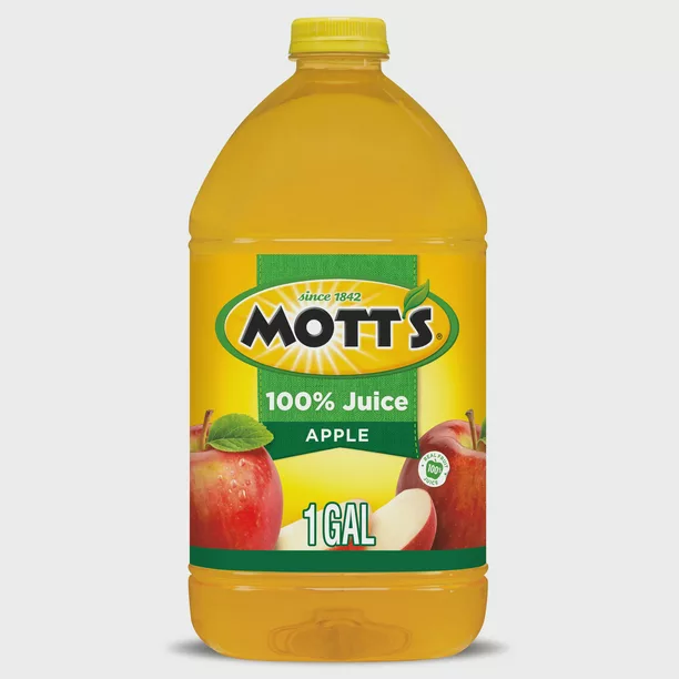 Buy Online Mott's 100 Original Apple Juice, 1 gal bottle Kesar Grocery.